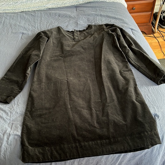 Hanna Anderson black velvet embroidered dress size 150 cm (US 12) - Picture 2 of 8